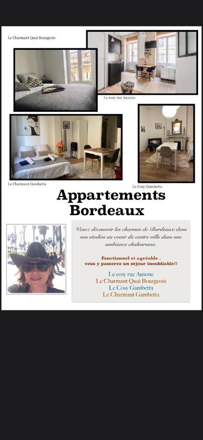 Apartamento Le Cosy - Rue Ausone Burdeos Exterior foto